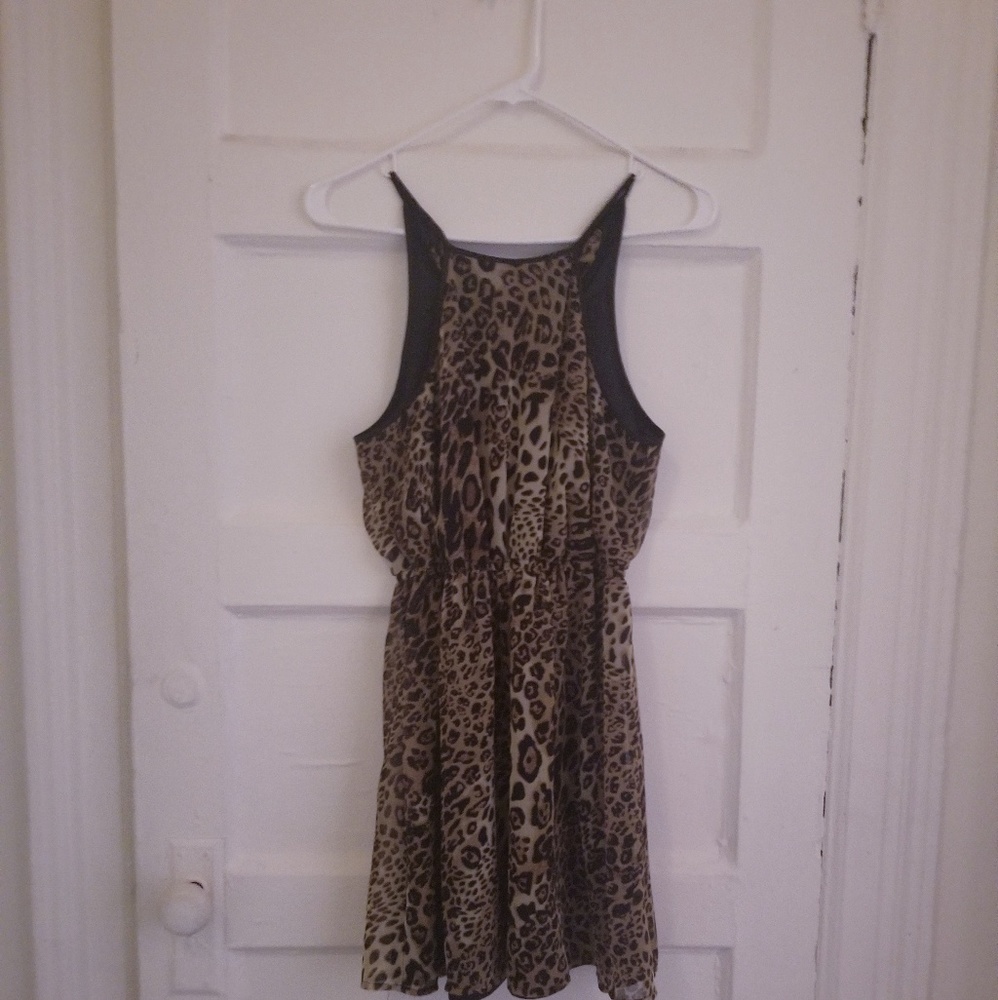 Forever 21 Leopard Mini Dress size Small